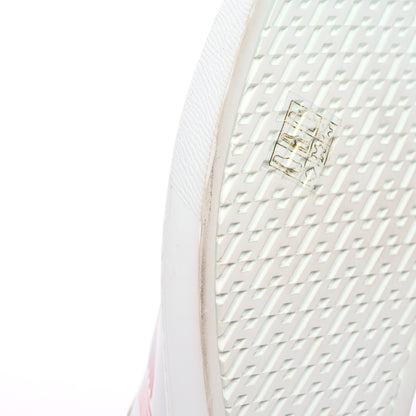 Hermes Calfskin Womens Advantage Sneakers 38.5 White Orange 8 of 11