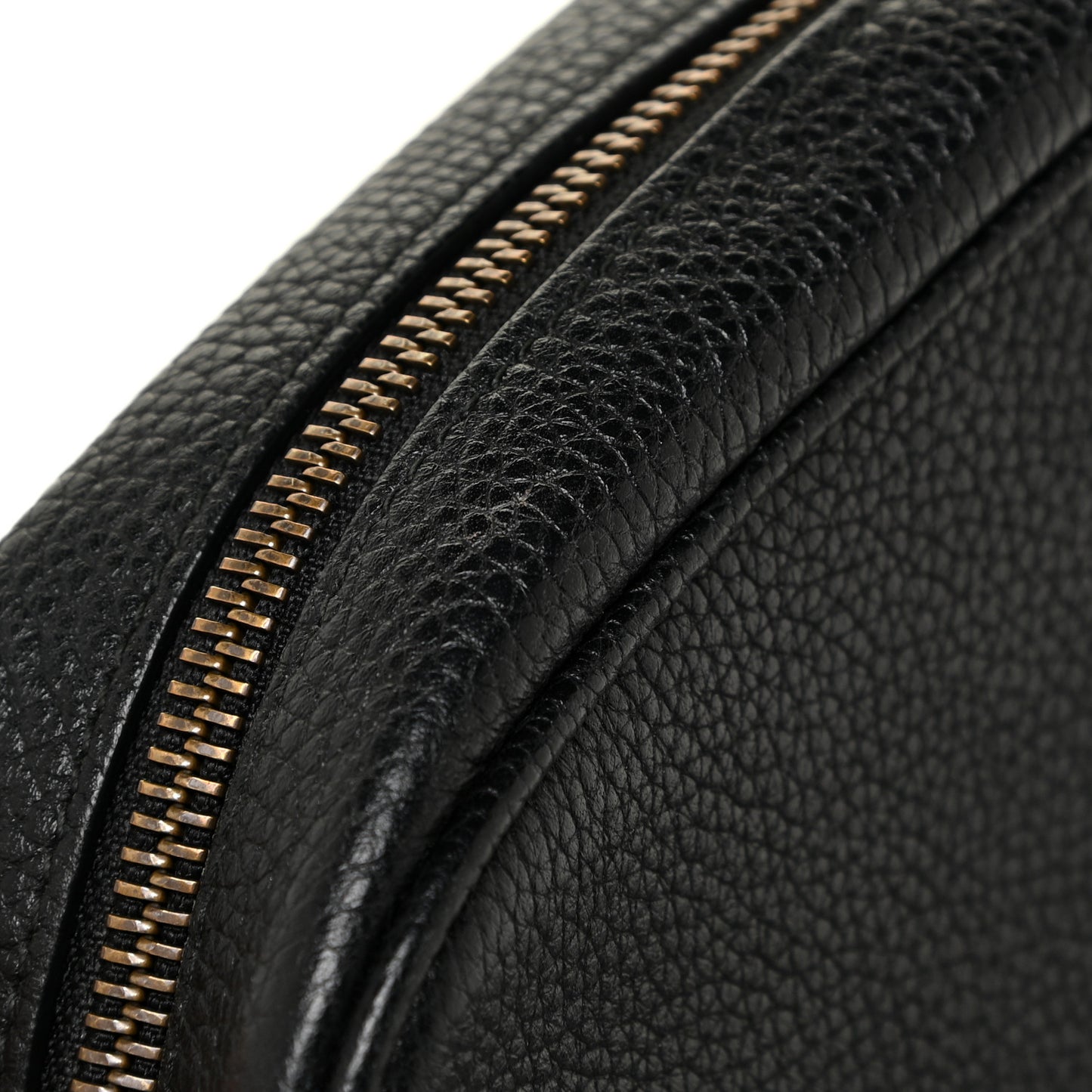 Pebbled Calfskin Mini Soho Disco Bag Black