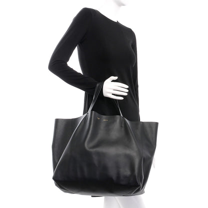 Celine Lambskin Horizontal Cabas Black 2 of 7