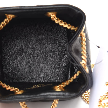 Saint Laurent Lambskin Quilted Baby Bucket Bag Black 5 of 8