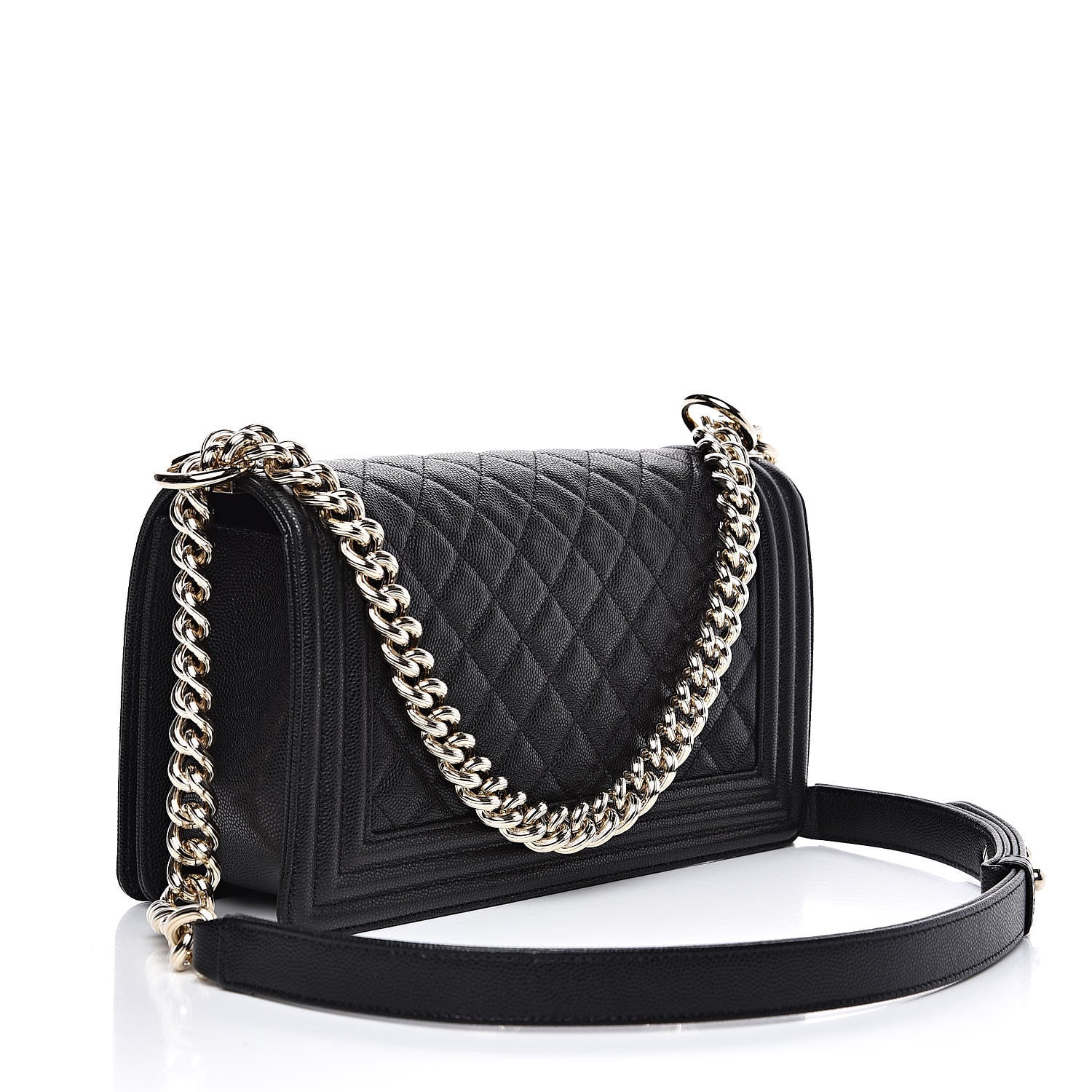 Chanel Caviar Quilted Medium Boy Flap Black 3 of 11