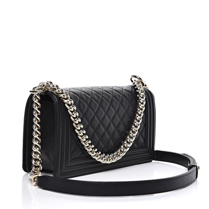 Chanel Caviar Quilted Medium Boy Flap Black 3 of 11