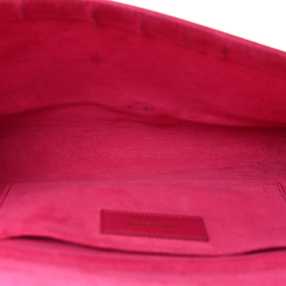 Saint Laurent Calfskin Classic Y Ligne Clutch Fuchsia 5 of 13
