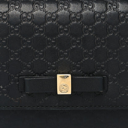Gucci Microguccissima Bow Continental Wallet Black 8 of 11