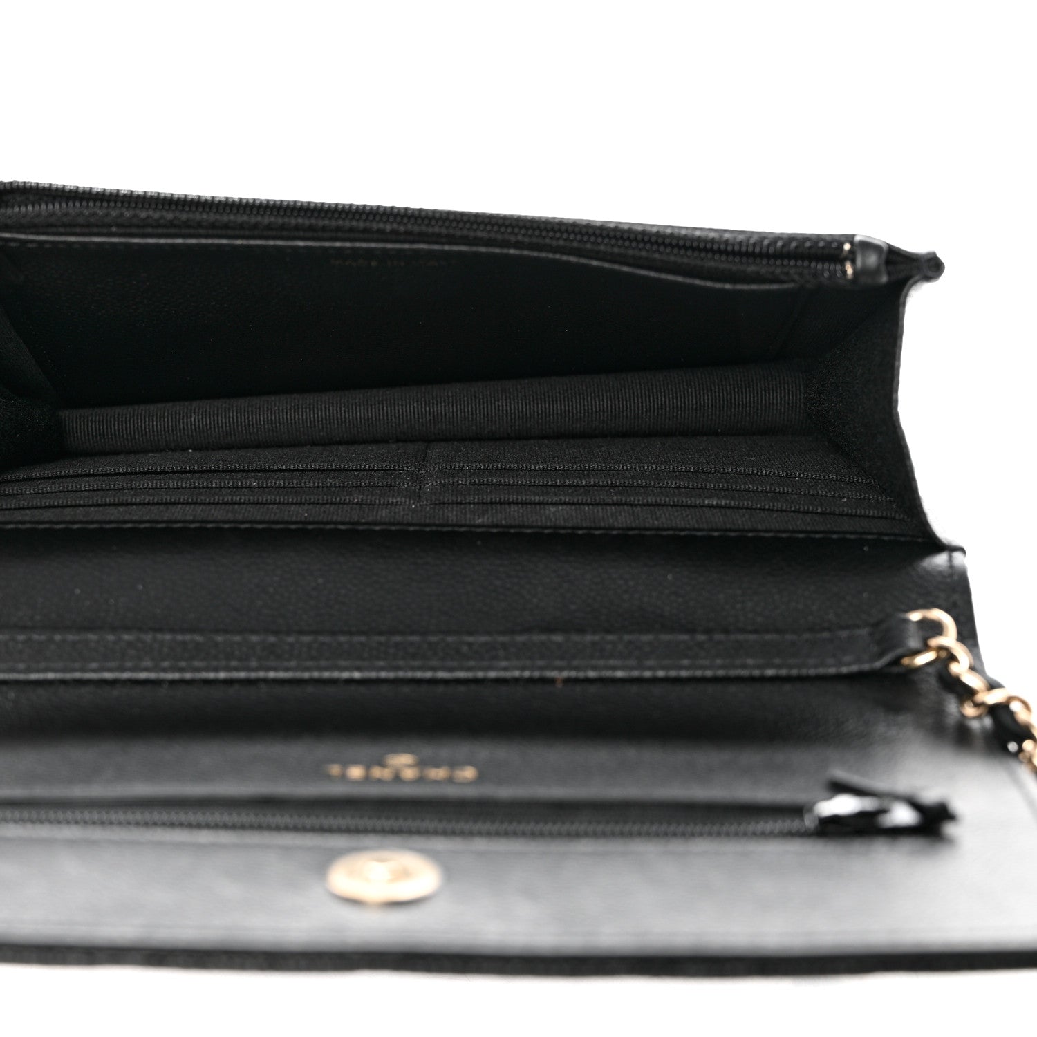 Chanel Caviar Quilted Tiny CC Wallet On Chain WOC Black 5 of 9