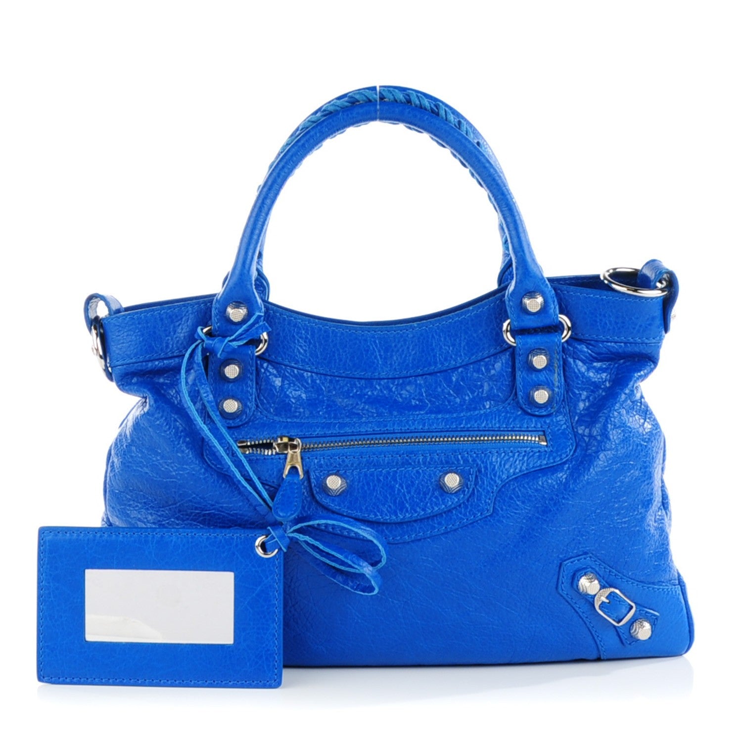 Balenciaga Agneau Giant 12 Silver Hardware Town Bleu Lazuli 1 of 8