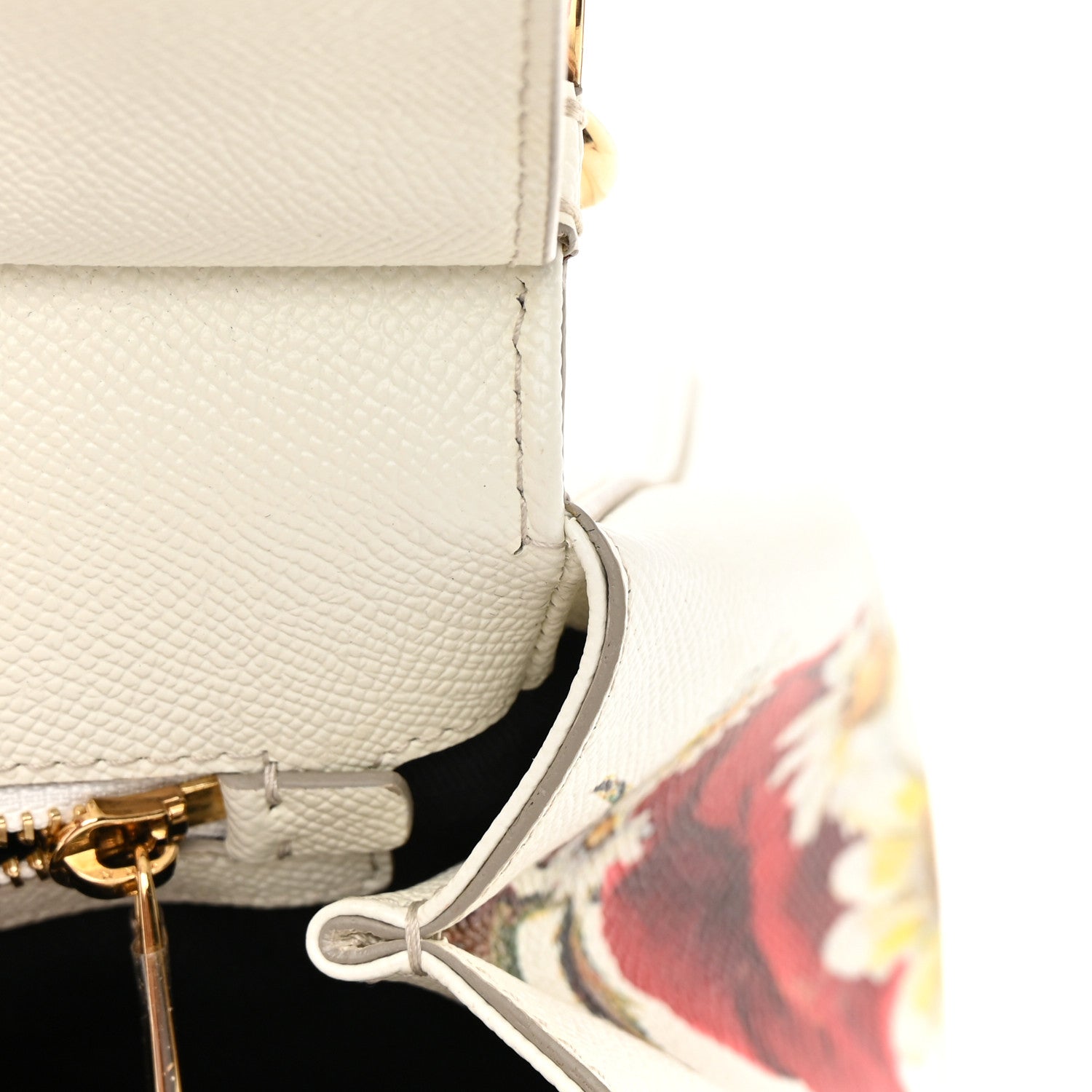 Dolce & Gabbana Dauphine St.Giap Papaveri Print Medium Miss Sicily Satchel White Multicolor 10 of 22