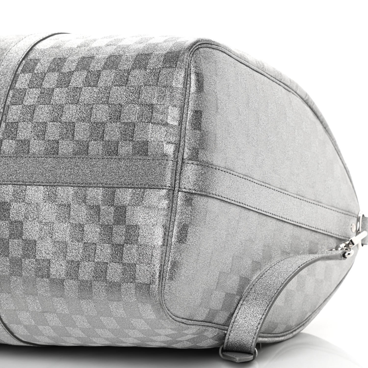 Louis Vuitton Damier Glitter Keepall Bandouliere 50 Silver 9 of 13