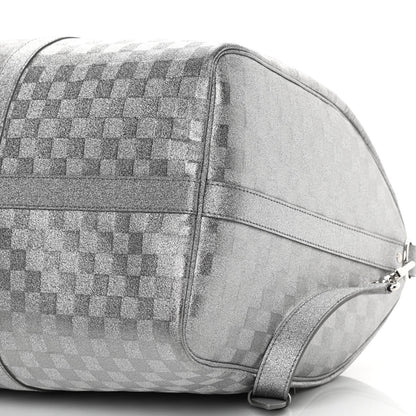 Louis Vuitton Damier Glitter Keepall Bandouliere 50 Silver 9 of 13