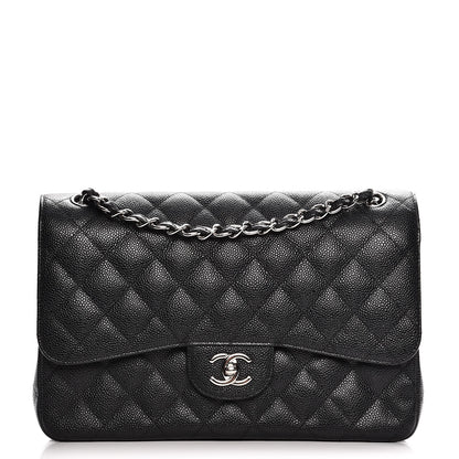 Chanel Caviar Quilted Jumbo Double Flap Black 1 of 7