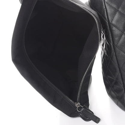 Chanel Caviar Quilted Large Coco Handle Shopping Tote Black 7 of 10