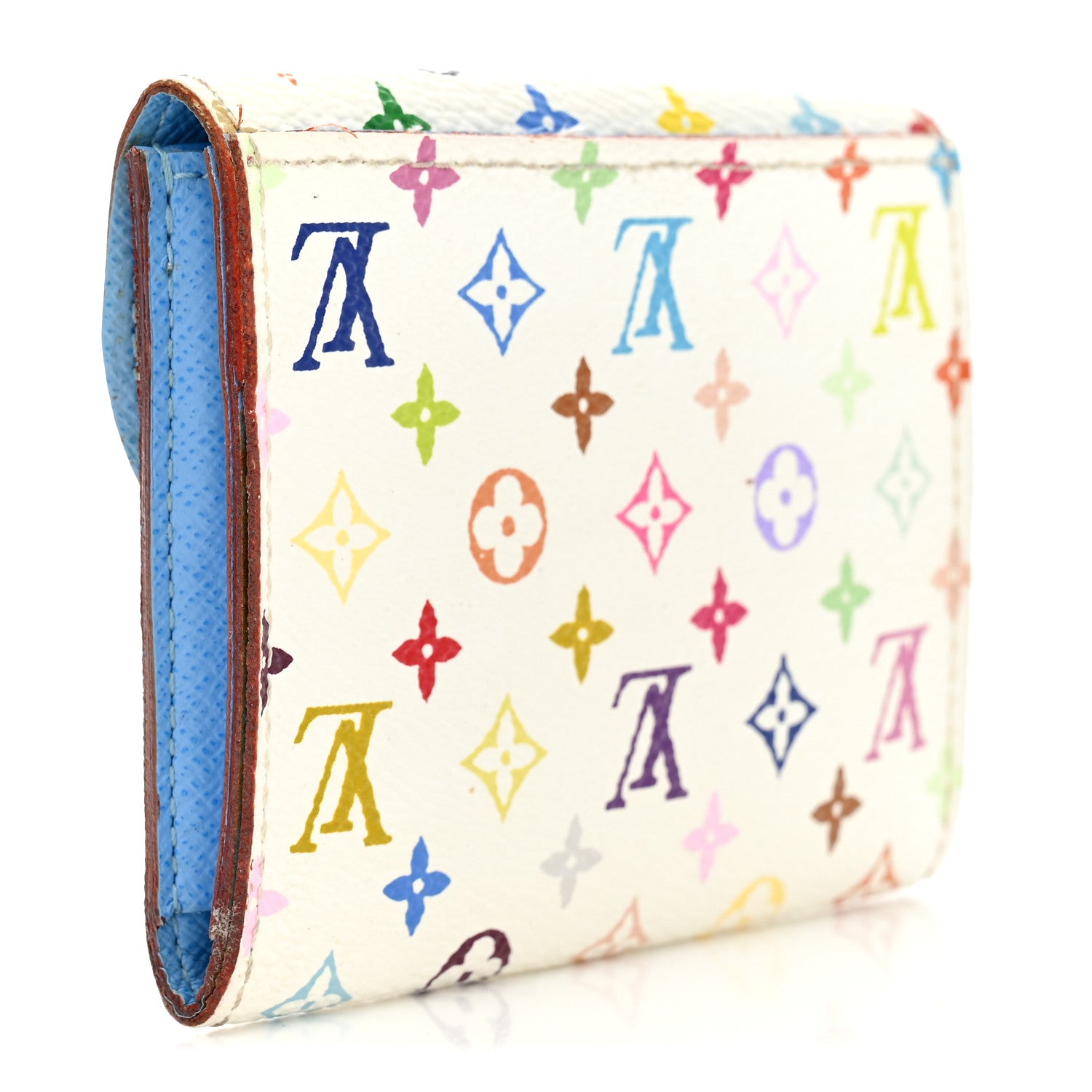 Louis Vuitton Monogram Multicolor Business Card Holder White Raisin 3 of 10