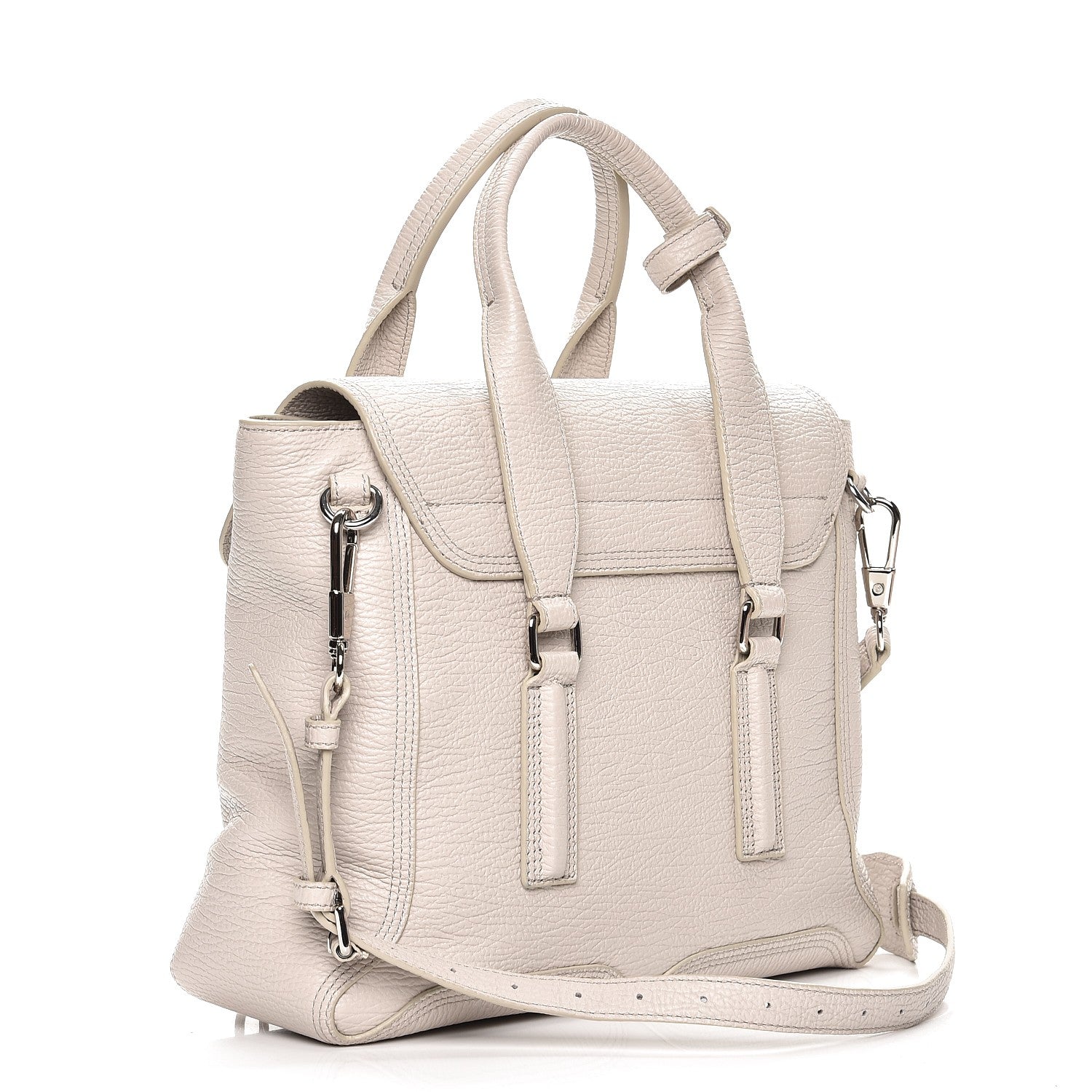 3.1 Phillip Lim 3.1 Textured Calfskin Medium Pashli Satchel Feather 4 of 11