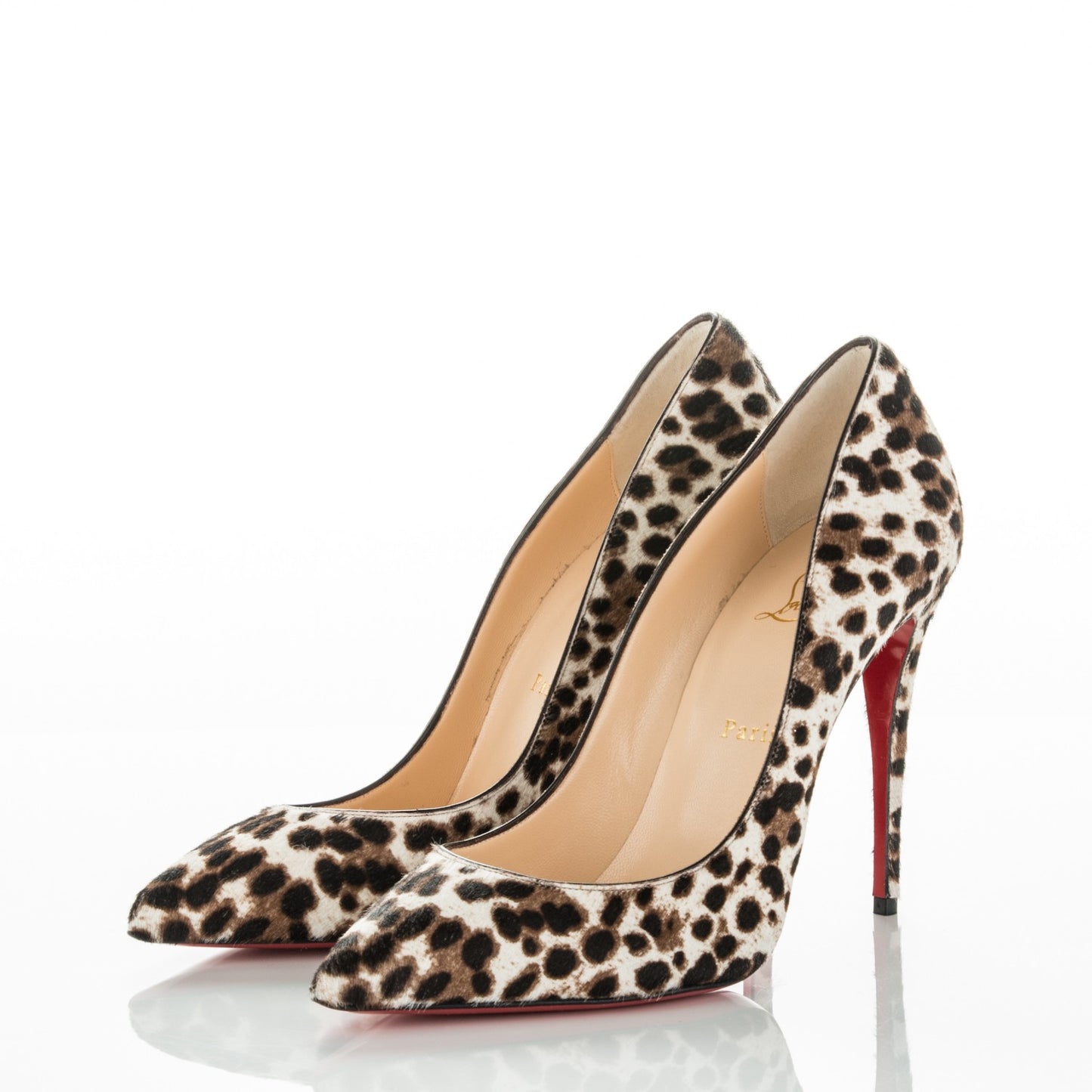Calf Hair Leopard Print Pigalle Follies 100 Pumps 40 Brown White
