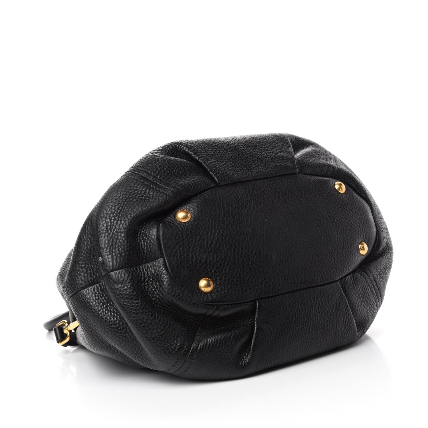 Prada Vitello Daino Shoulder Bag Black 4 of 13