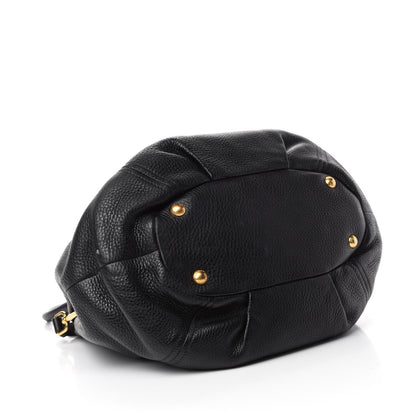 Prada Vitello Daino Shoulder Bag Black 4 of 13