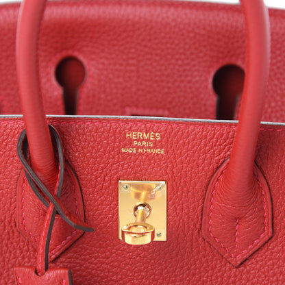 Hermes Togo Birkin 25 Rouge Vif 6 of 12