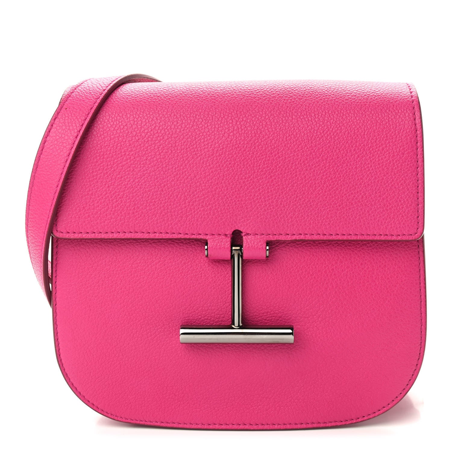 Tom Ford Calfskin Small T Clasp Tara Crossbody Bag Cabaret 1 of 9