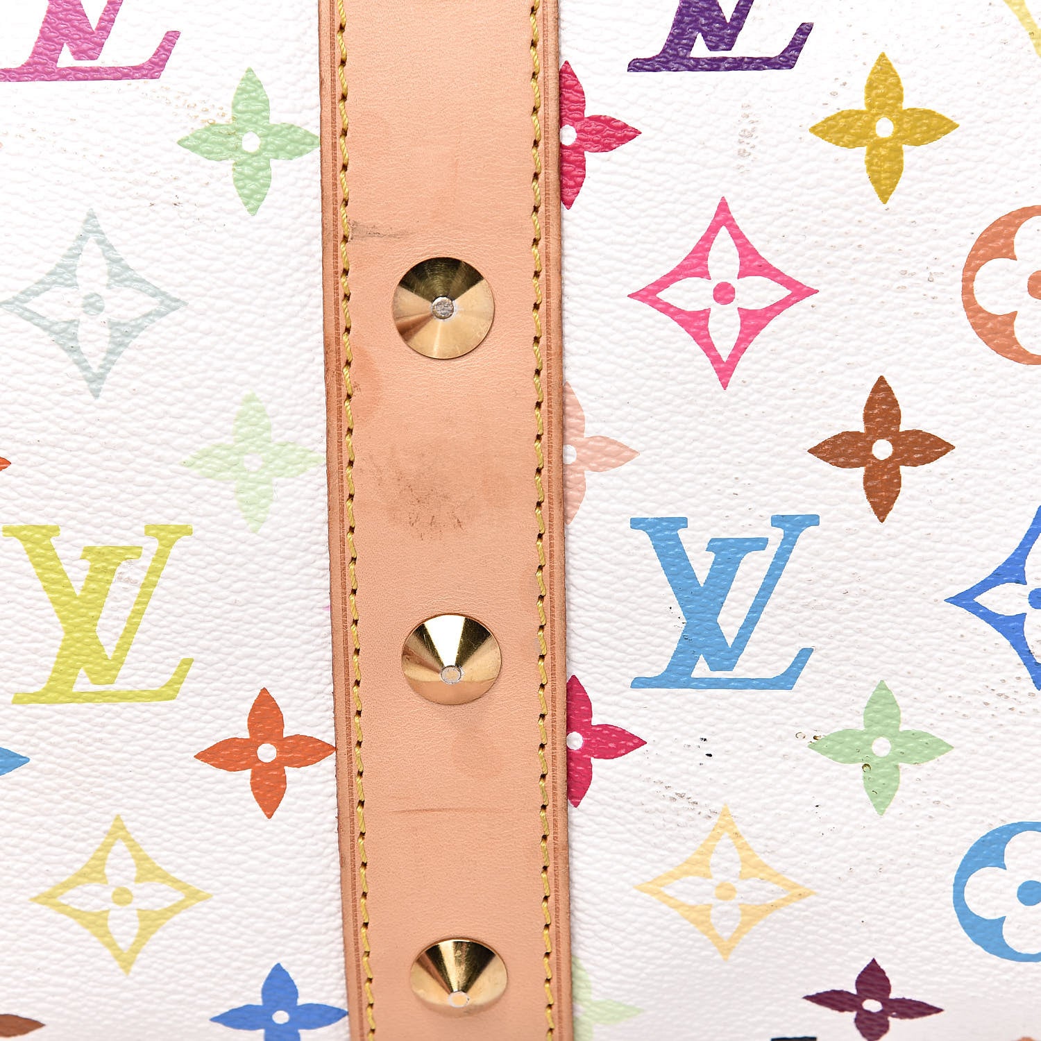 Louis Vuitton Monogram Multicolor Keepall 45 White 11 of 18
