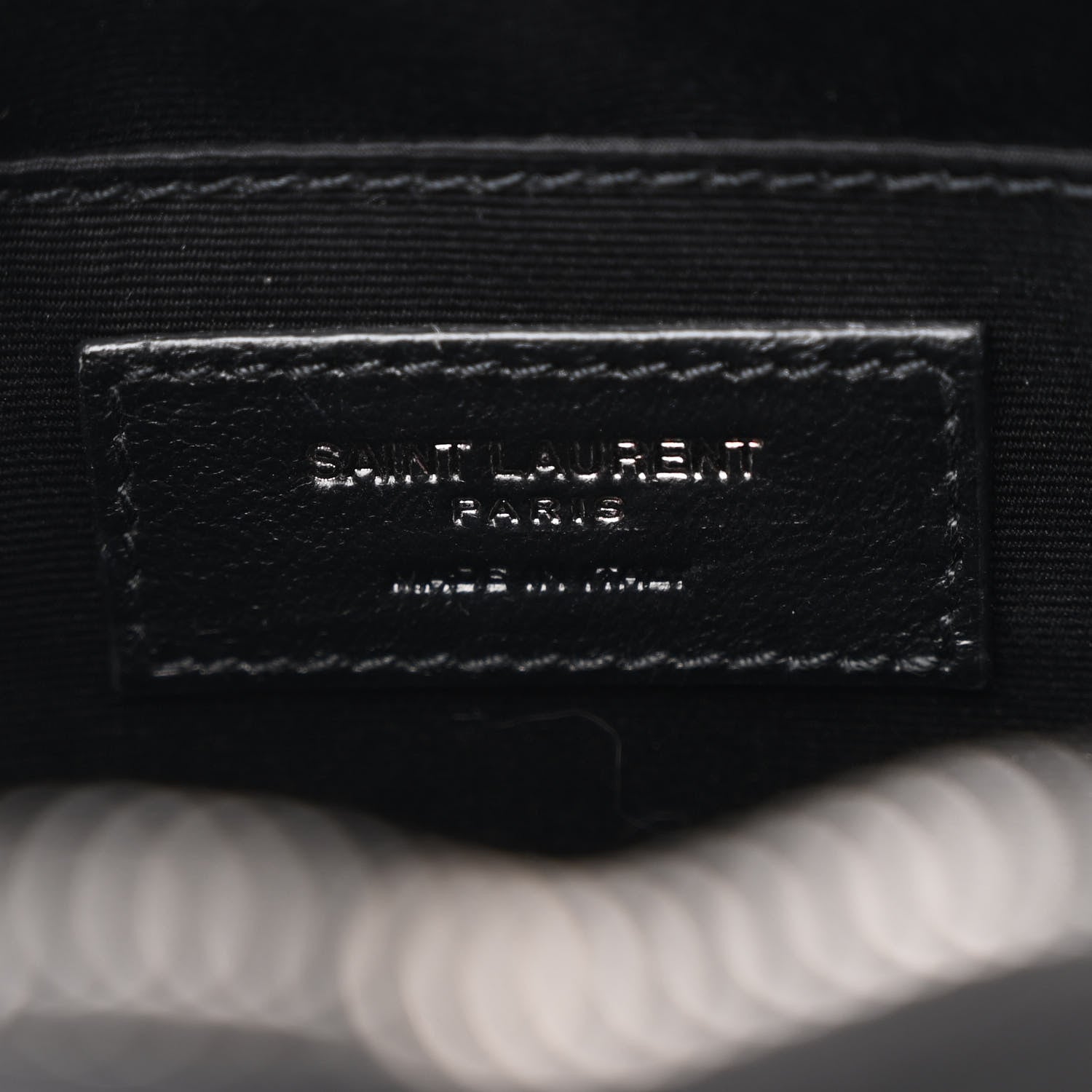 Saint Laurent Calfskin Matelasse Monogram Lou Camera Bag Black 6 of 10
