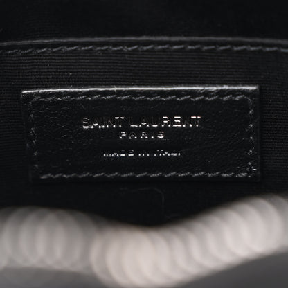 Saint Laurent Calfskin Matelasse Monogram Lou Camera Bag Black 6 of 10