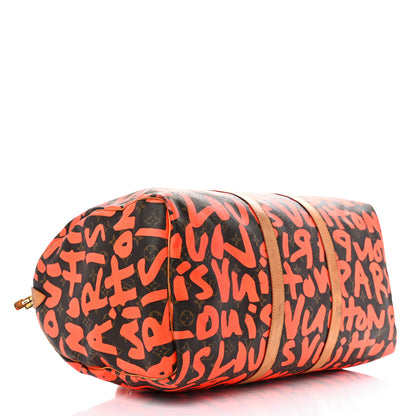 Louis Vuitton Monogram Graffiti Keepall 50 Orange 3 of 22