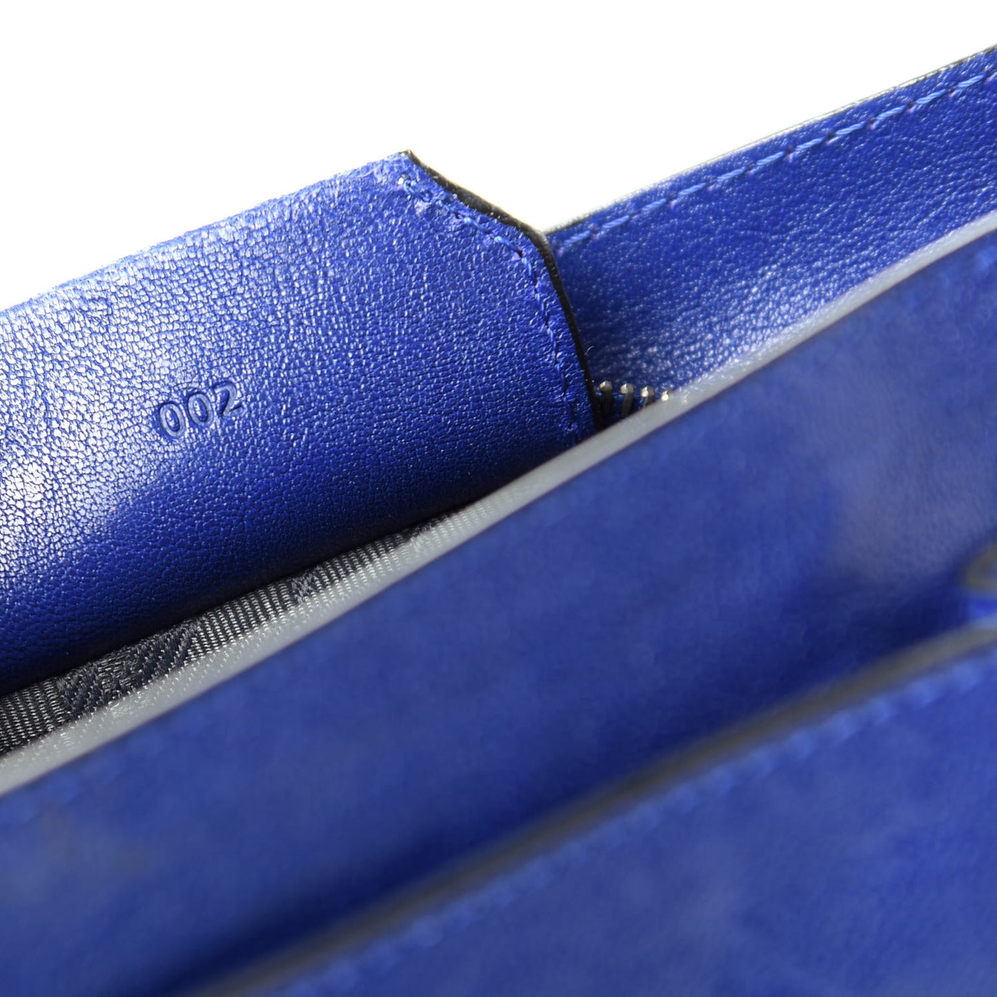Lambskin Fringe PS1 Crossbody Pouch Cobalt Blue