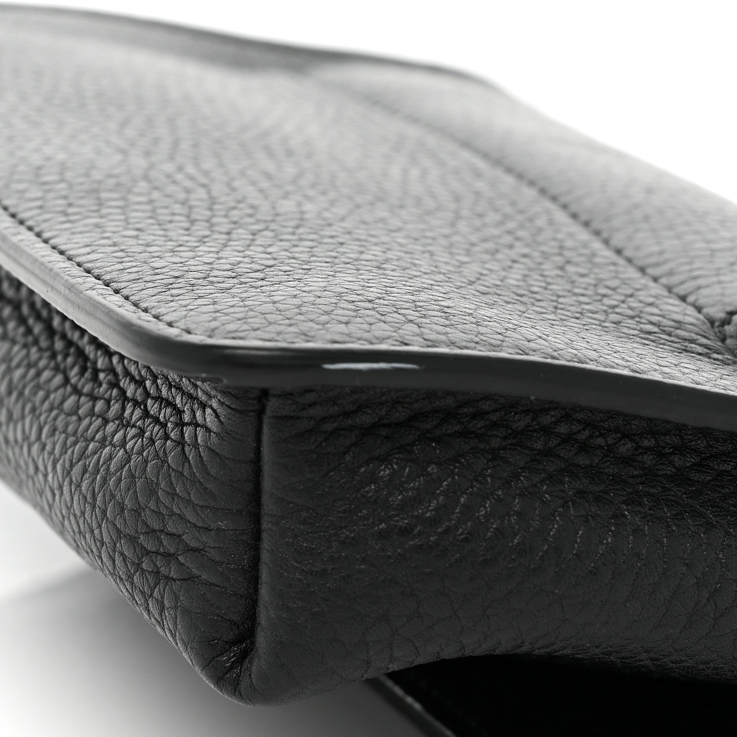 Gucci Pebbled Calfskin Soho Flap Belt Bag Black 12 of 12