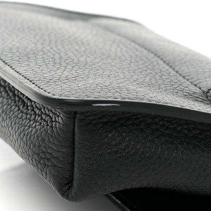 Gucci Pebbled Calfskin Soho Flap Belt Bag Black 12 of 12