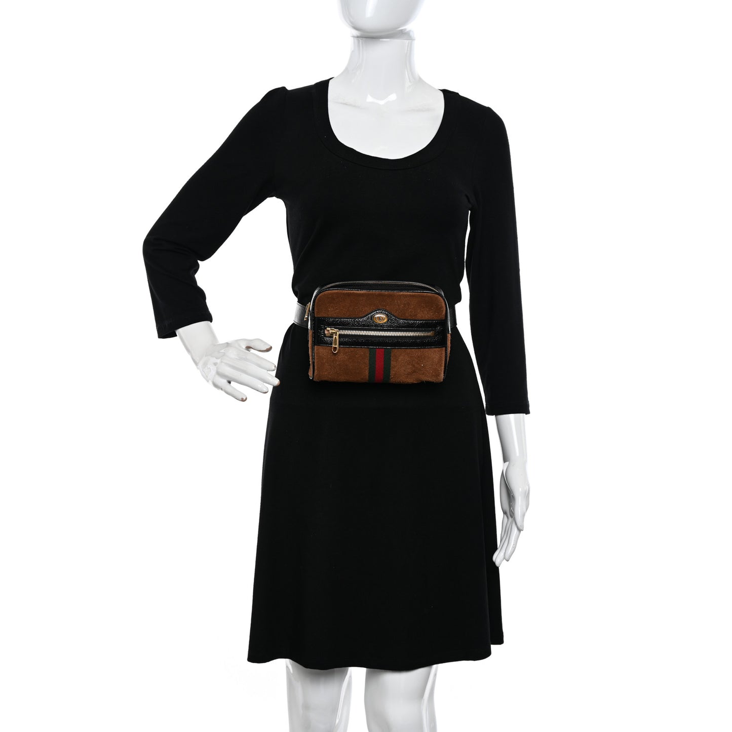 Suede Small Ophidia Belt Bag 85 34 Brown