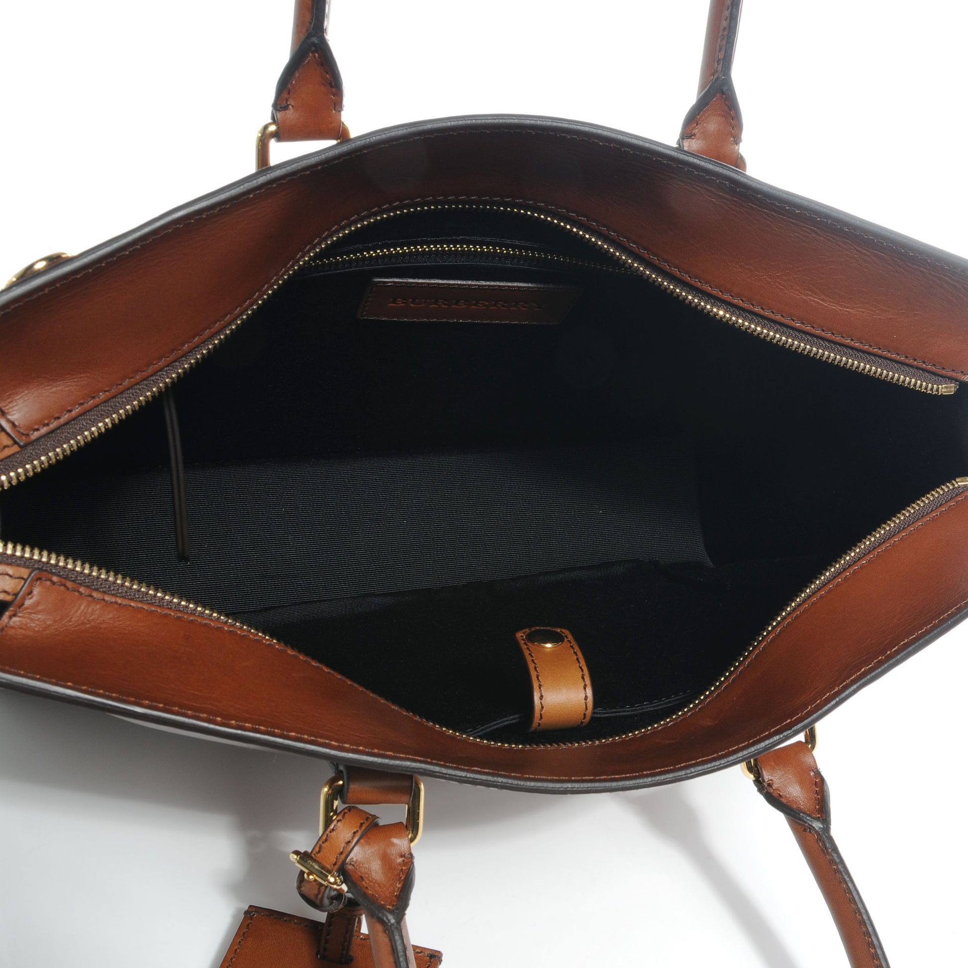 Burberry Sartorial Leather Briefcase Brown Ochre 5 of 8