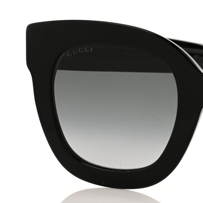 Gucci Acetate Crystal Star Round Frame Sunglasses GG0208S Black 7 of 8