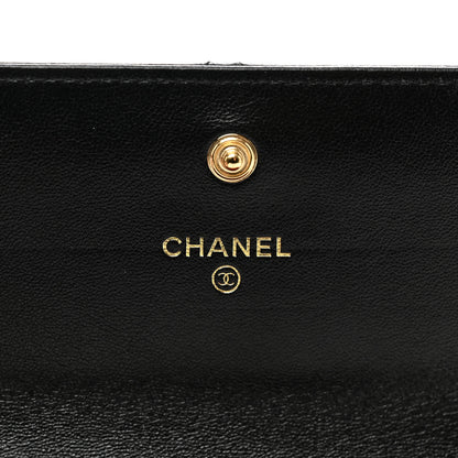 Chanel Lambskin Quilted Chanel 19 Flap Wallet Black 6 of 9