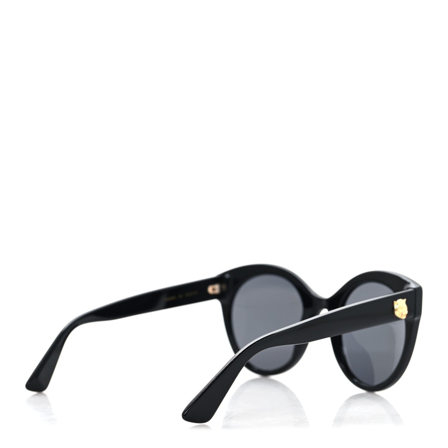 Gucci Round GG Sunglasses GG0028S Black 4 of 7