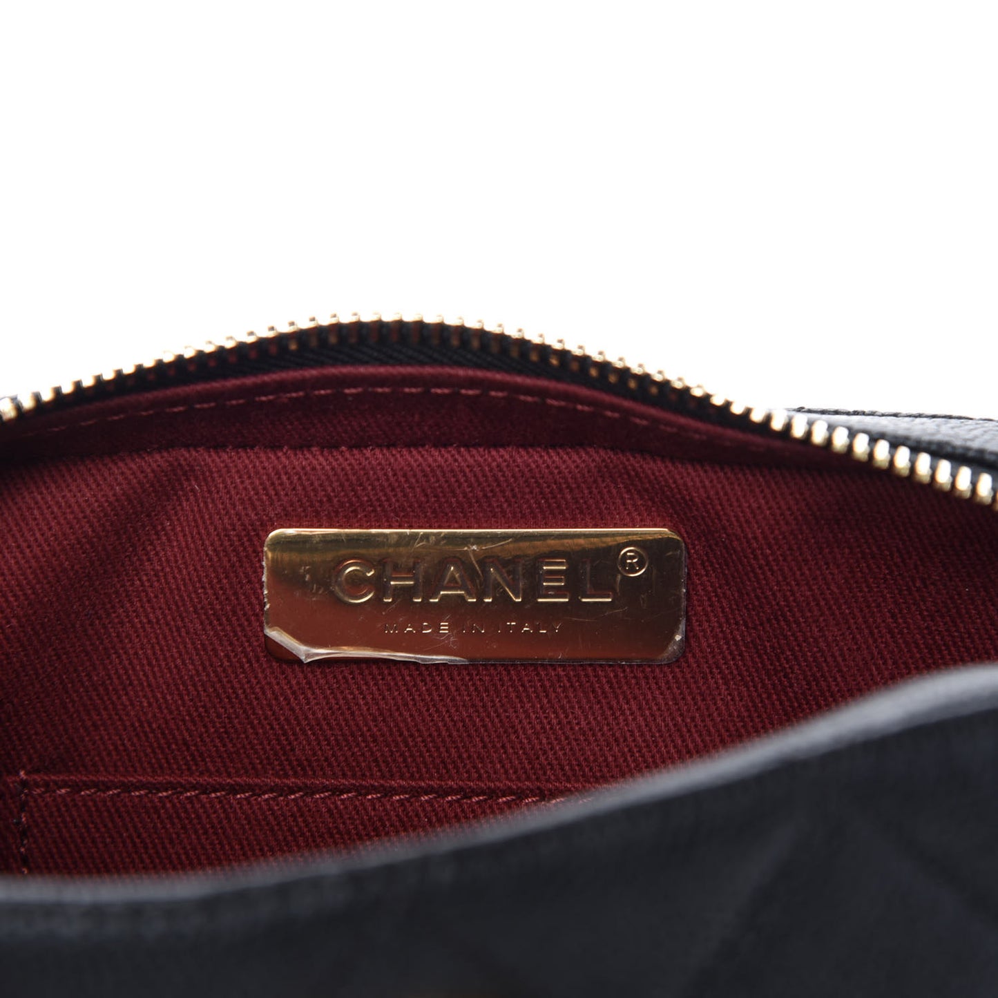 Caviar Quilted Waist Bag Black
