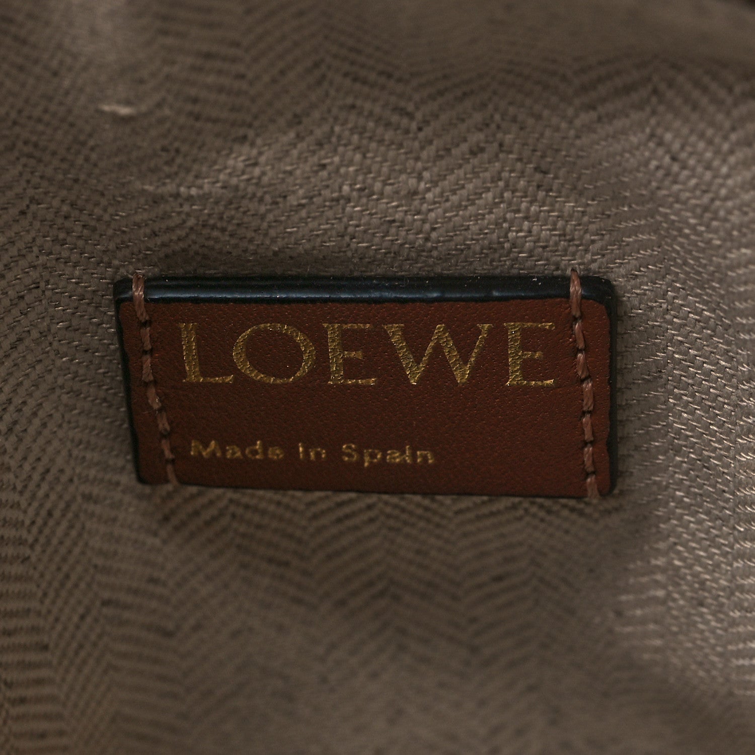 Loewe Jacquard Anagram Calfskin Small Cubi Bag Ecru Tan 6 of 10