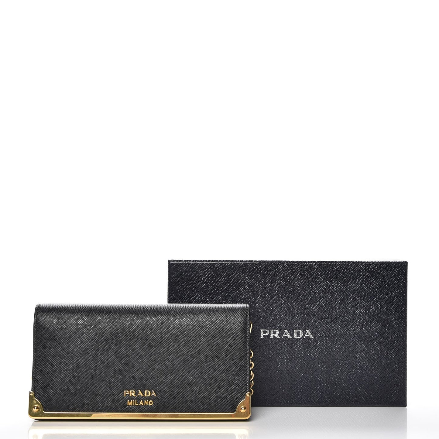 Saffiano Mini Cahier Crossbody Bag Black