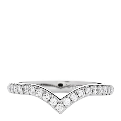 Tiffany Platinum Diamond Soleste V Band Ring 46 3.75 1 of 4