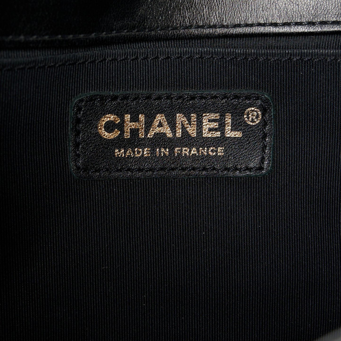 Lambskin Quilted Medium Boy Flap Black