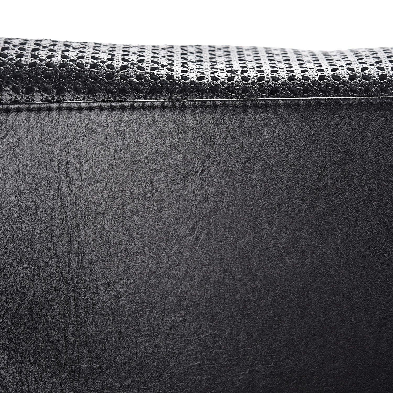 Chanel Calfskin Perforated Up In The Air Tote Black 10 of 11
