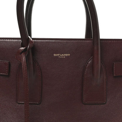 Saint Laurent Calfskin Small Sac De Jour Amarena 7 of 9
