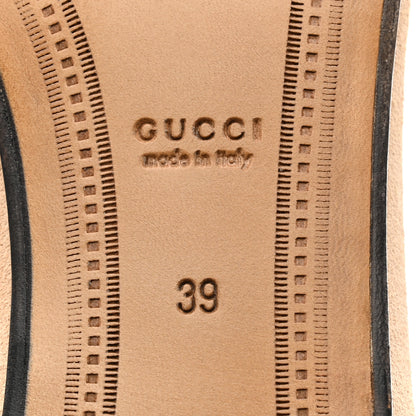 Gucci Suede Horsebit Womens Jordaan Loafers 39 Pink Sand 9 of 10