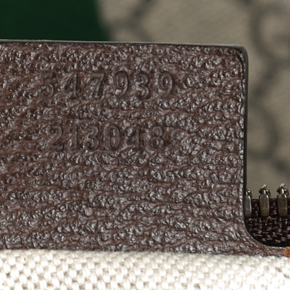 Gucci GG Supreme Monogram Web Ophidia Half Moon Hobo Brown 7 of 13