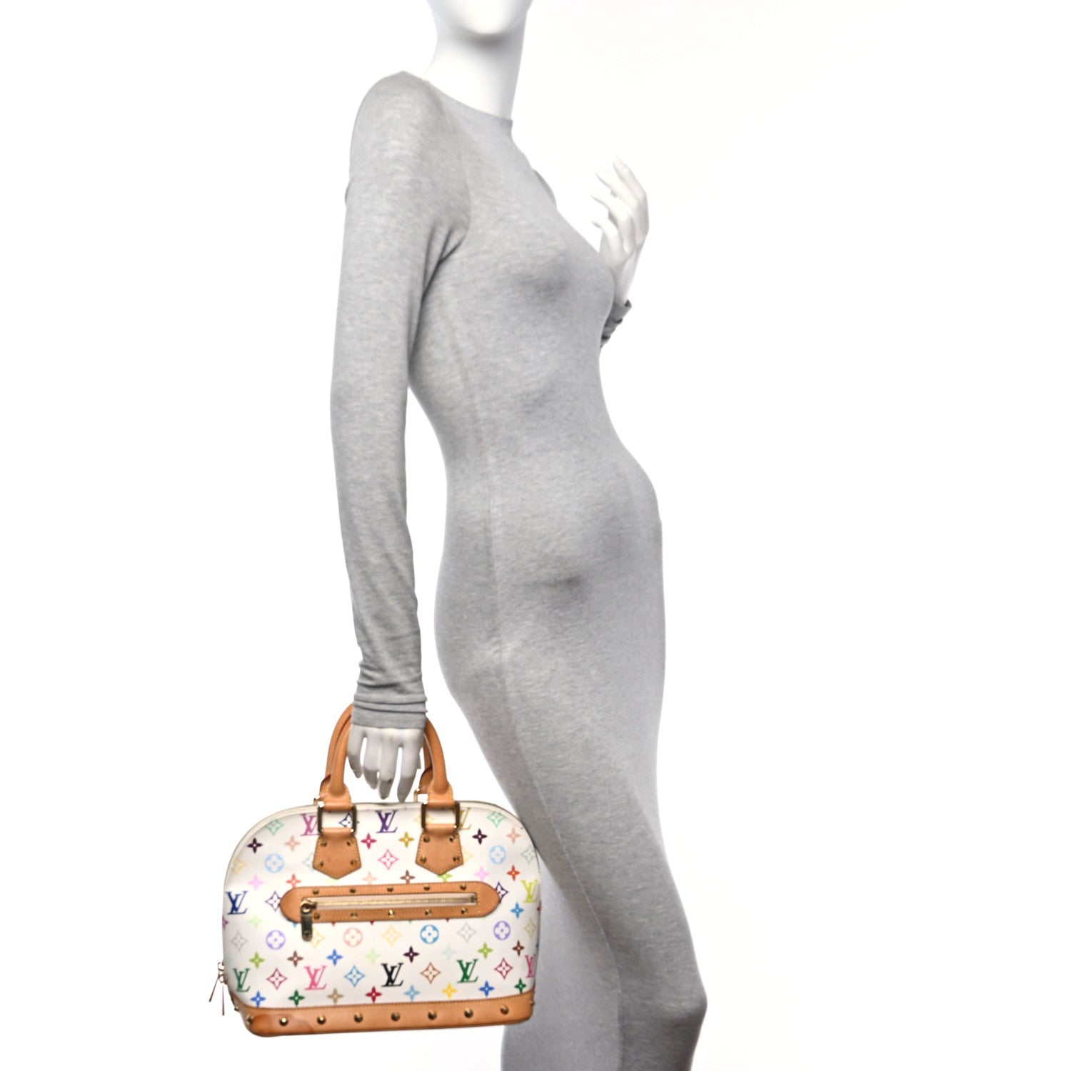 Louis Vuitton Monogram Multicolor Alma White 2 of 10