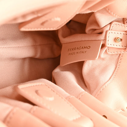 Salvatore Ferragamo Lambskin Small Dumpling Soft Bag Pink 6 of 10