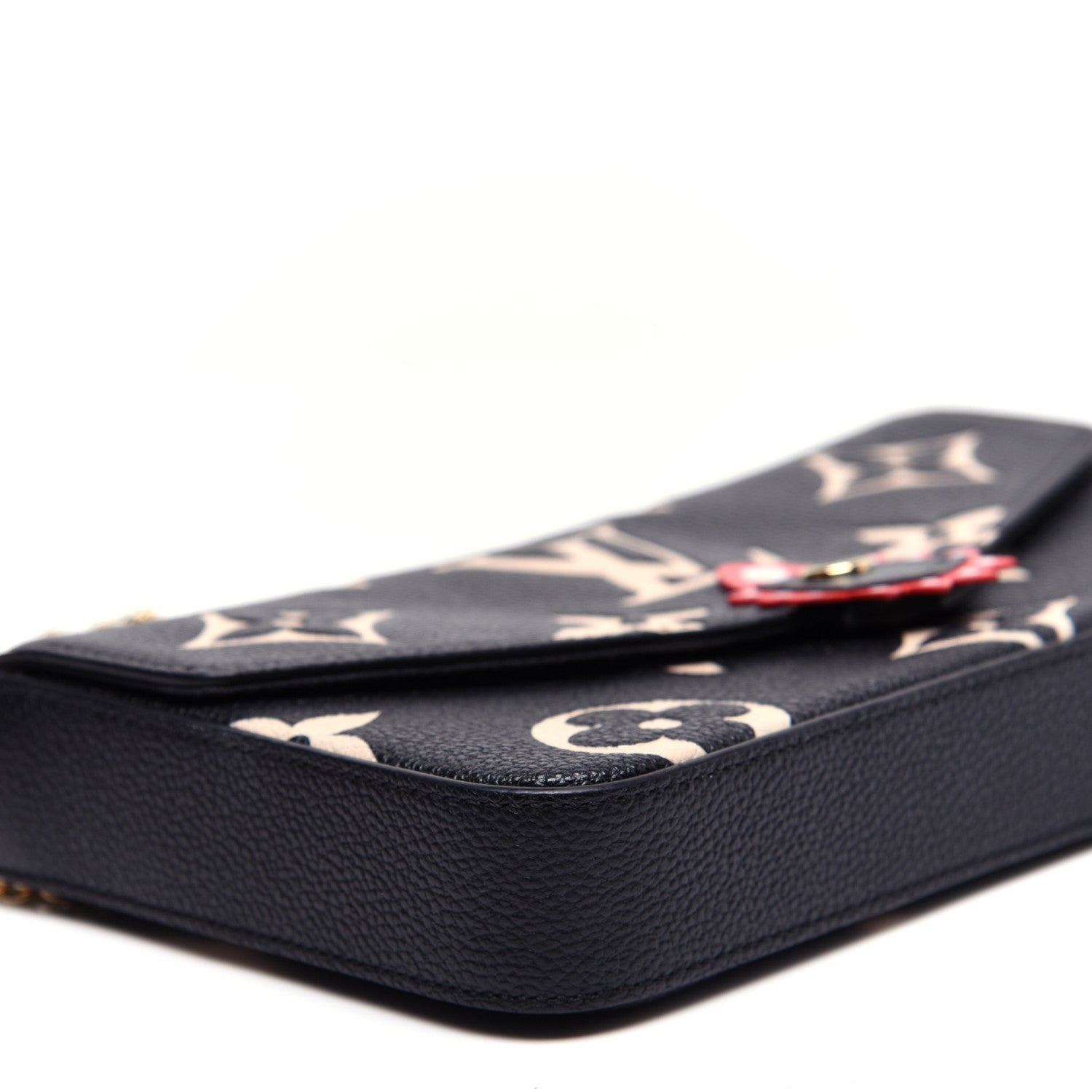 Louis Vuitton Empreinte Monogram Giant Crafty Pochette Felicie Black Creme 6 of 23