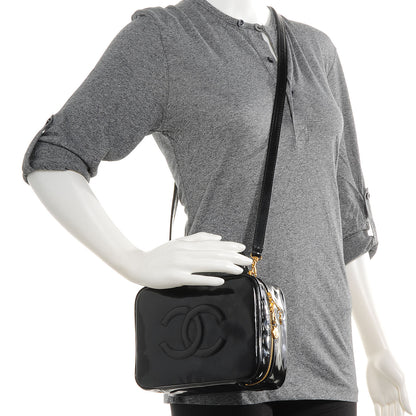 Chanel Patent Vanity Cosmetic Case Black 2 of 7