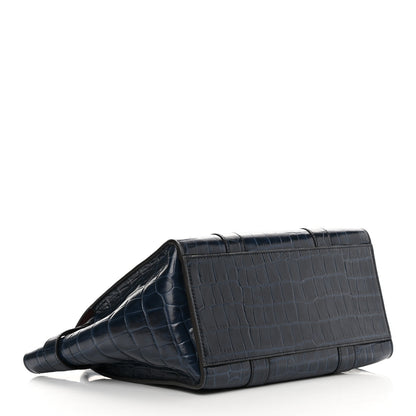 Mulberry Crocodile Embossed Calfskin Small Zipped Bayswater Blue 4 of 16