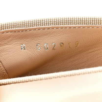 Chanel Lambskin Cap Toe CC Ballerina Flats 37 Beige Black 8 of 9