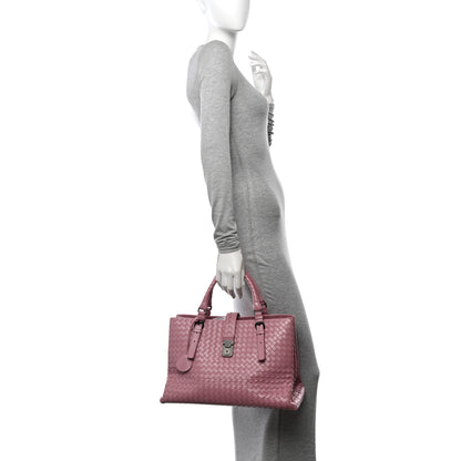 Bottega Veneta Light Calf Intrecciato Medium Roma Mallow 2 of 14